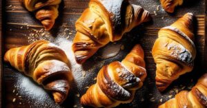 Przepis na croissanty z ciasta francuskiego: Chrupiące rogaliki idealne!