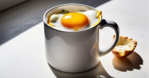 Jajko sadzone z mikrofali: Szybkie śniadanie w 2 minuty