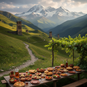Gruzja: Kazbek i trekking – odkryj najlepsze trasy kulinarne!